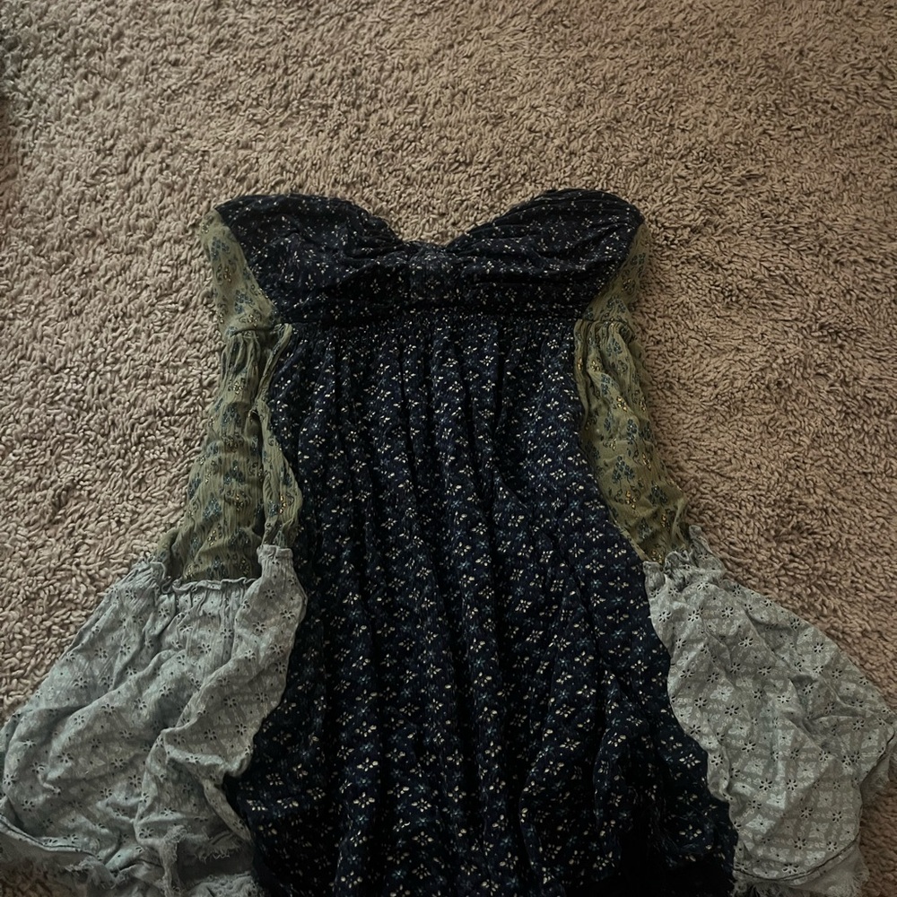 Free people strapless mini dress